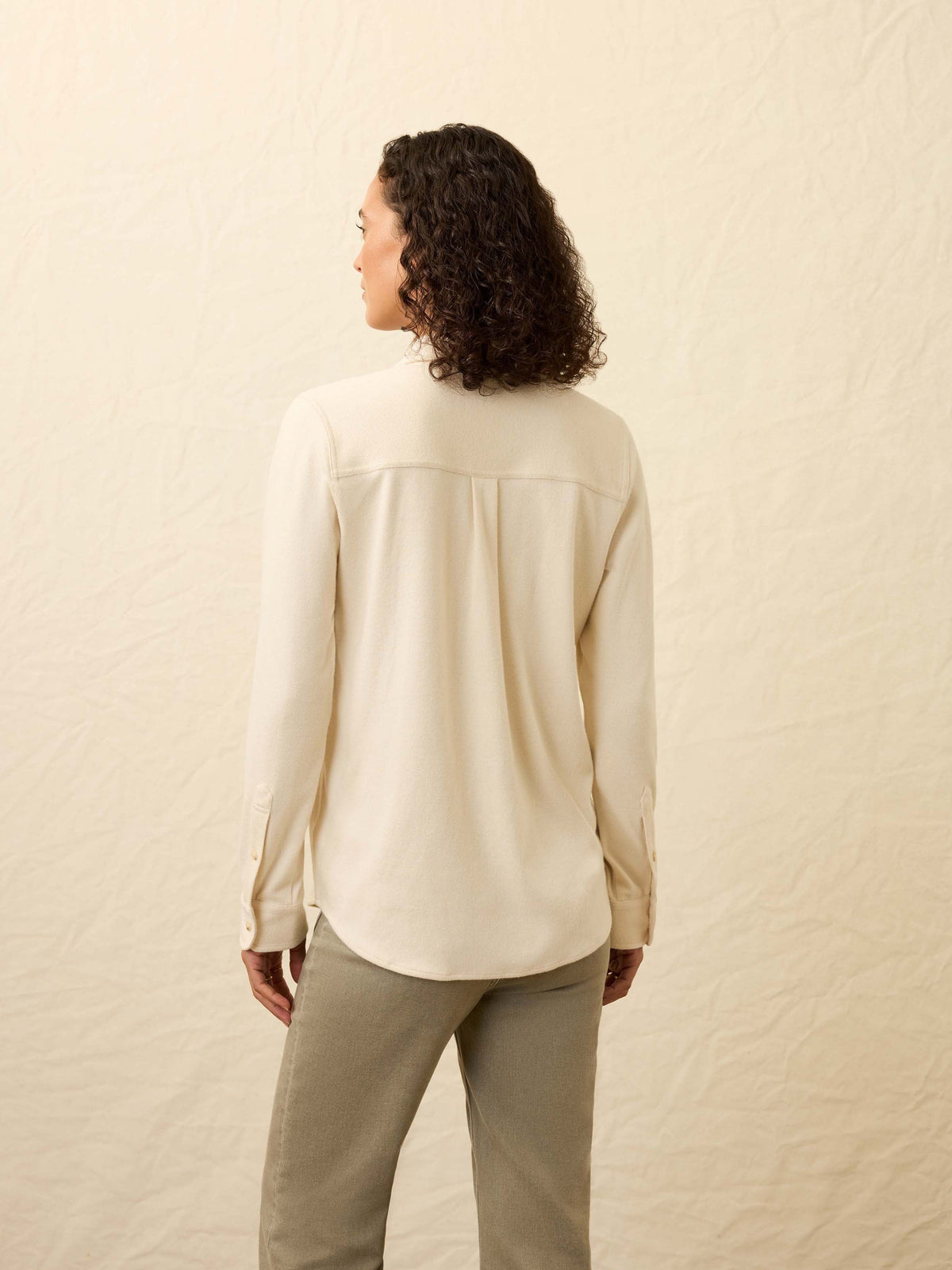 | Legend Sweater Shirt - Light Oatmeal Twill | Faherty Brand