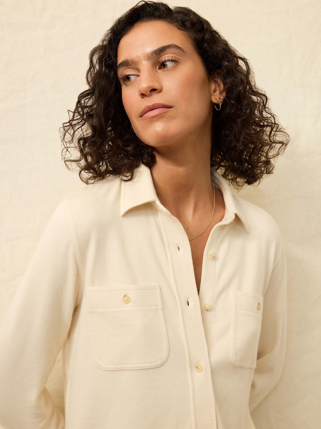 | Legend Sweater Shirt - Light Oatmeal Twill | Faherty Brand