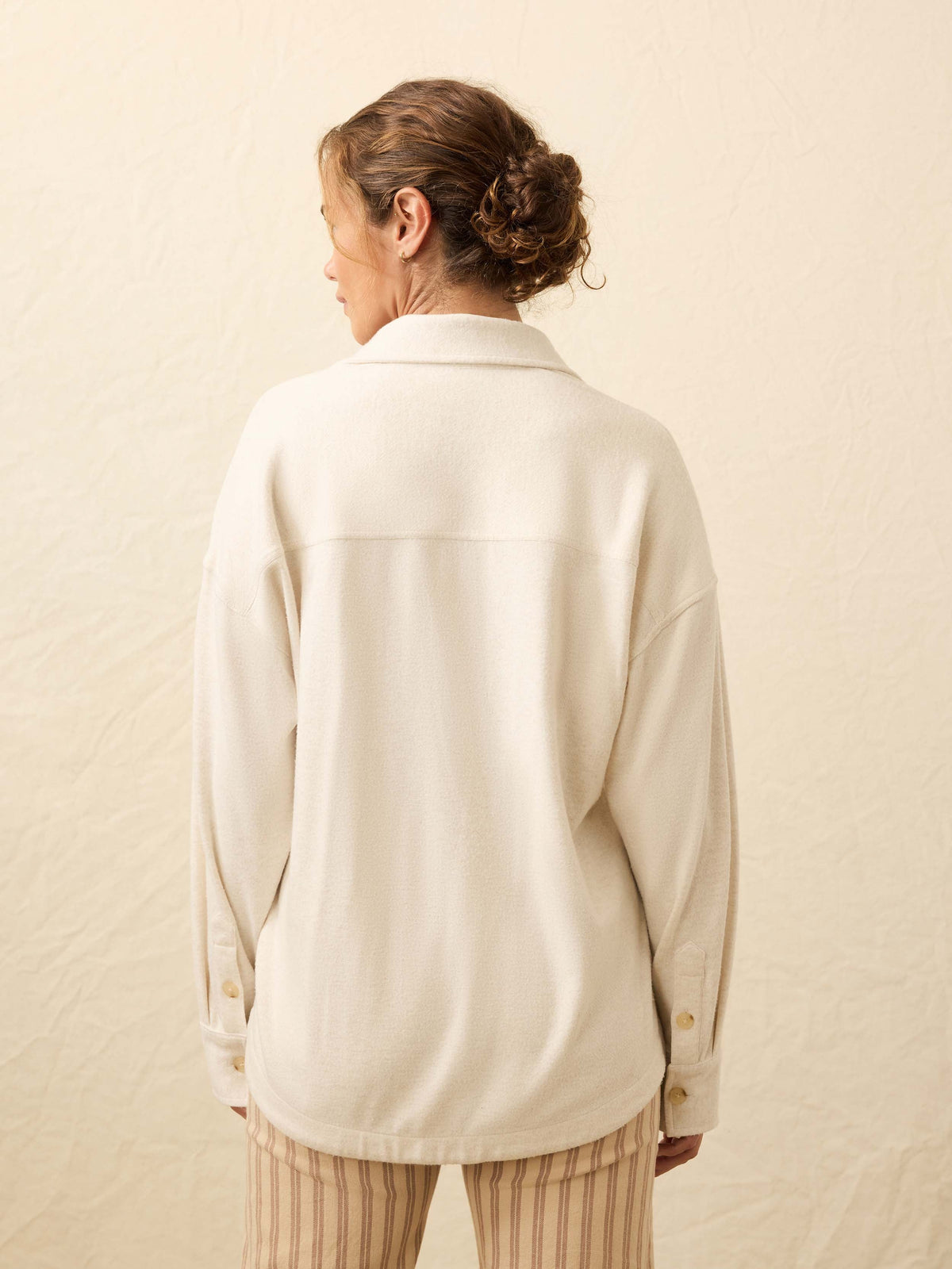 | Legend Sweater Overshirt - Off White | Faherty Brand