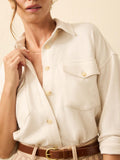 | Legend Sweater Overshirt - Off White | Faherty Brand