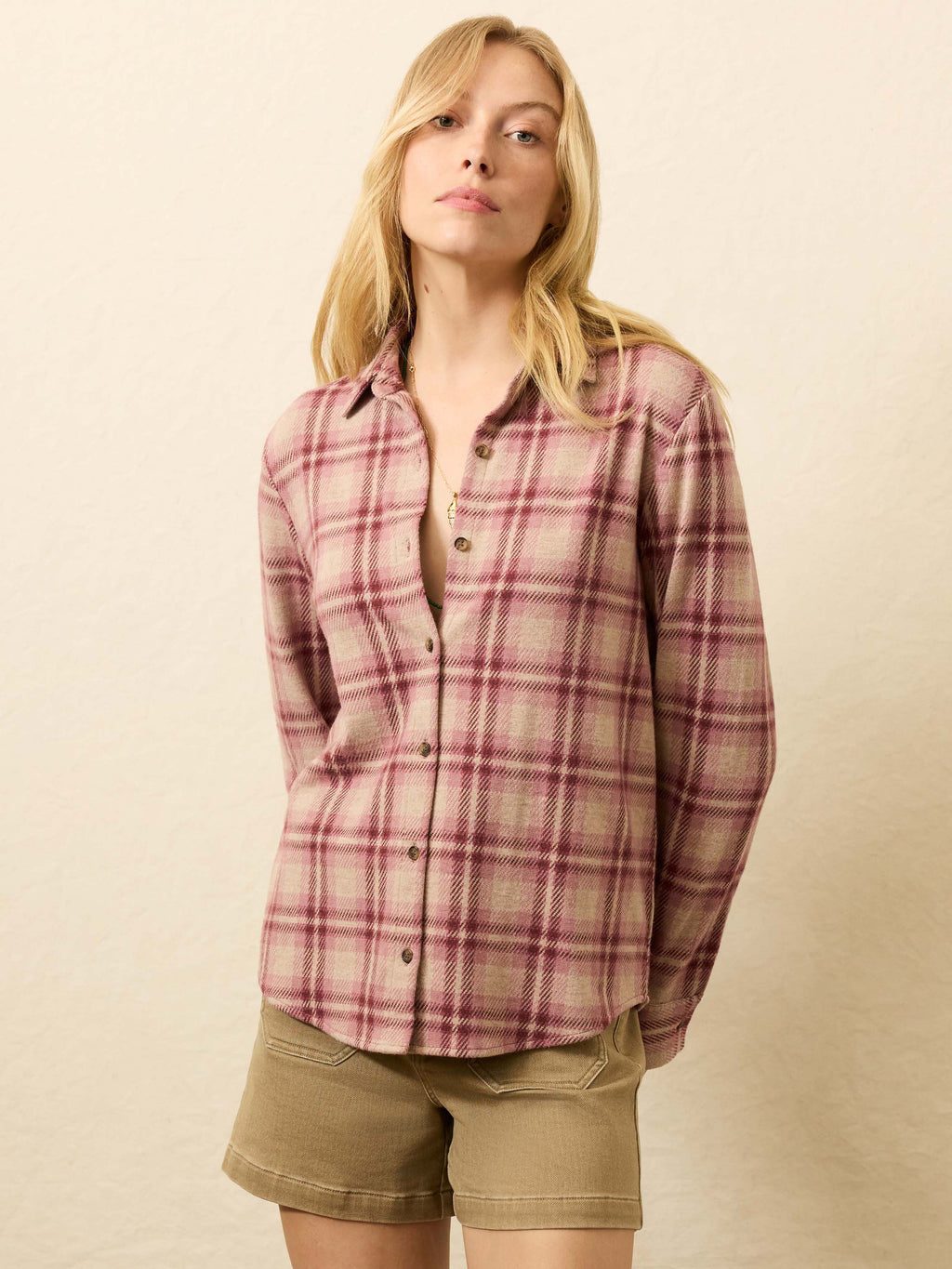 | Legend Sweater Classic Shirt - Berry Coast Plaid | Faherty Brand