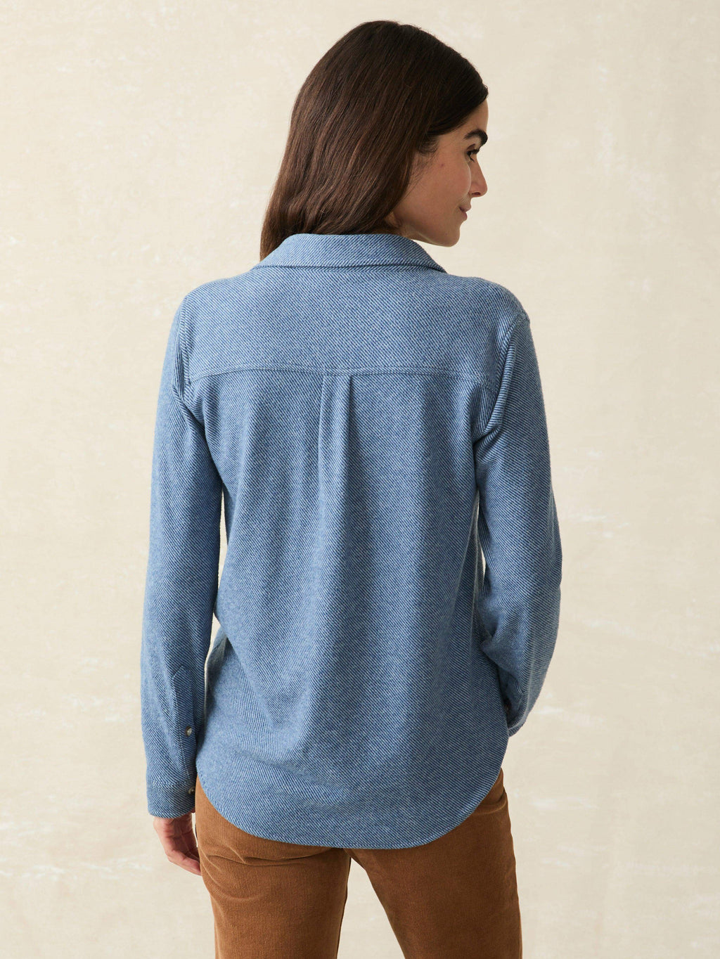 | Legend Sweater Shirt - Glacier Blue Twill | Faherty Brand