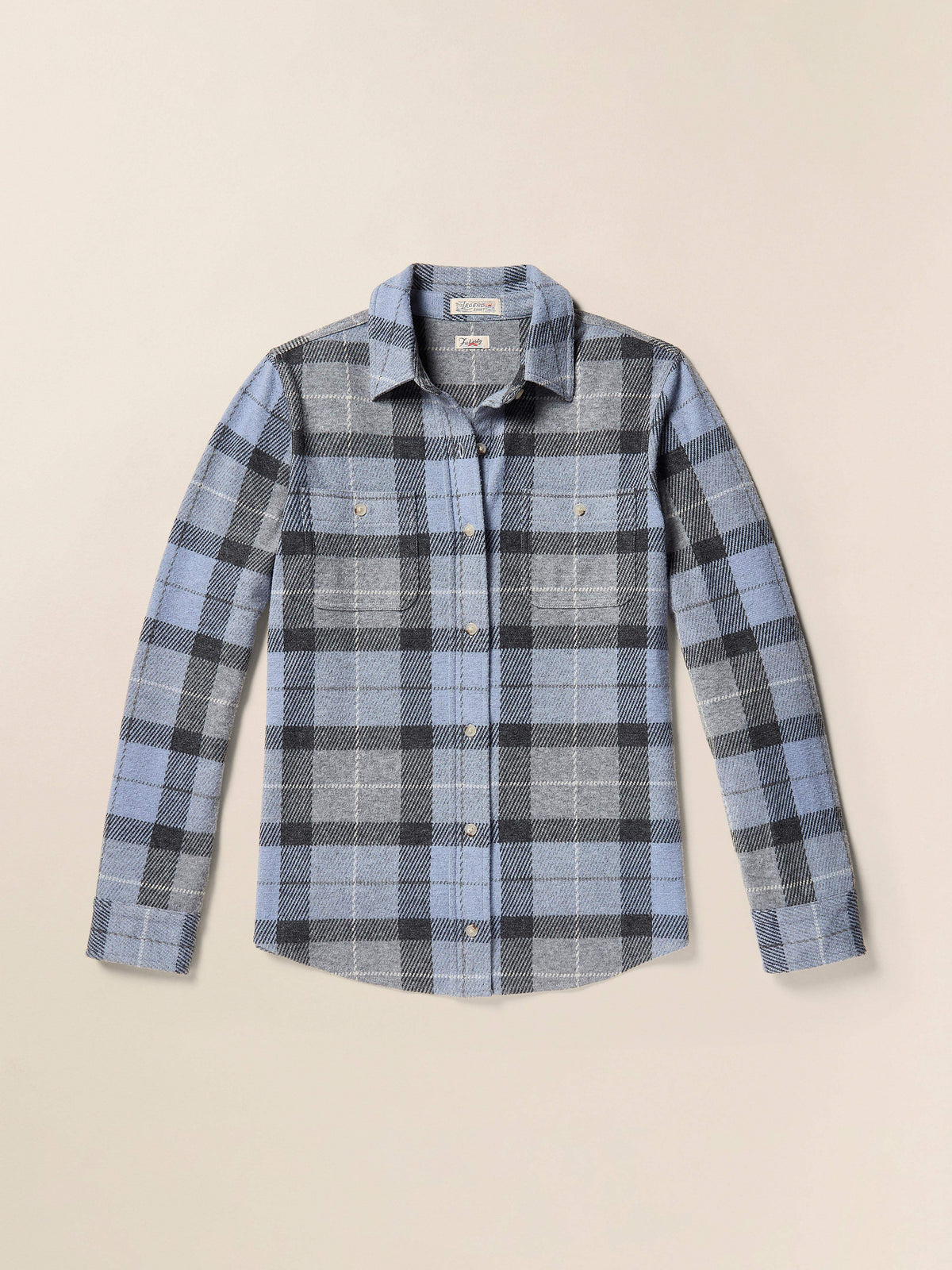 | Legend Sweater Shirt - True North Plaid | Faherty Brand