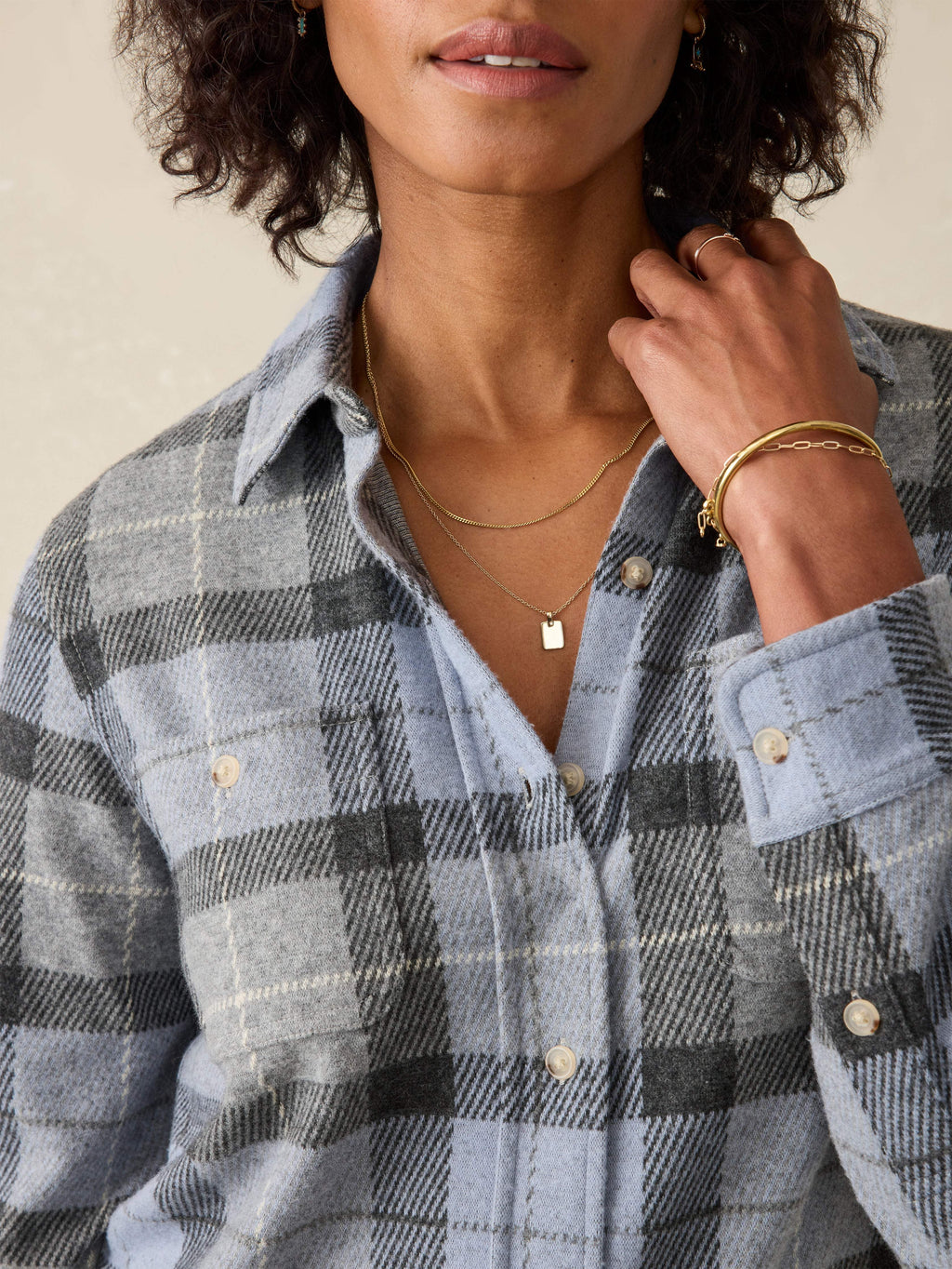 | Legend Sweater Shirt - True North Plaid | Faherty Brand